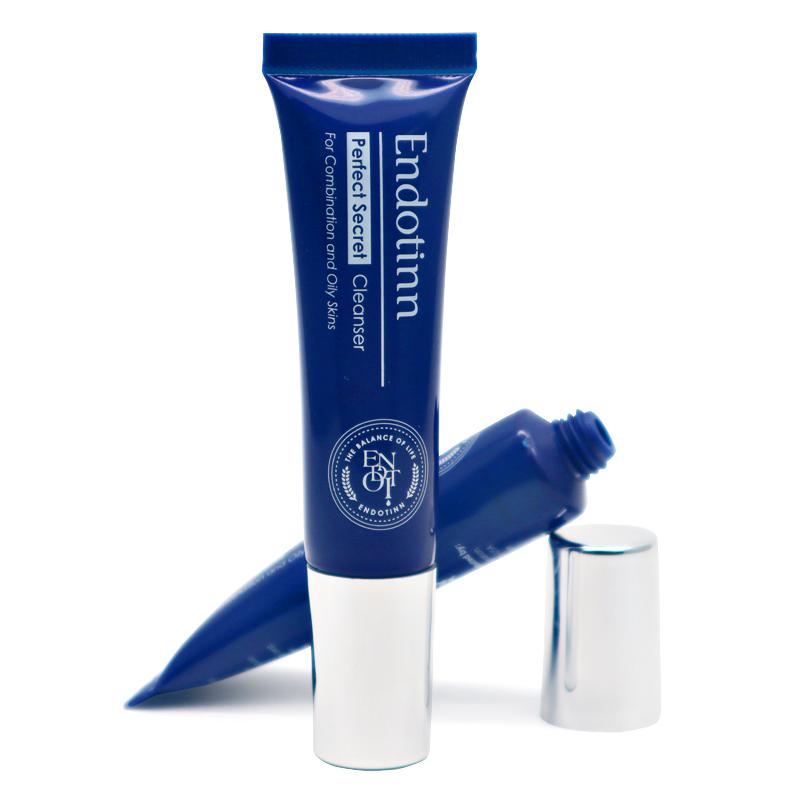 19 tube diameter, dark blue tube, electroplated straight edge cap