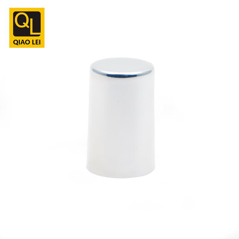 19 tube diameter, dark blue tube, electroplated straight edge cap