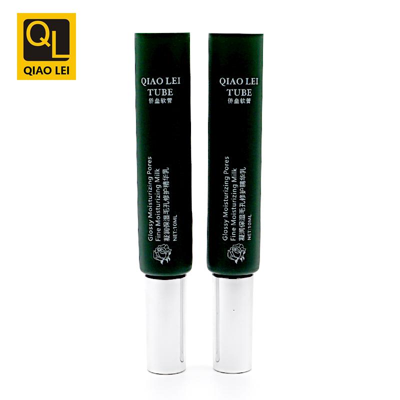19 tube diameter, green hose lip gloss tube 10ml, brush cap
