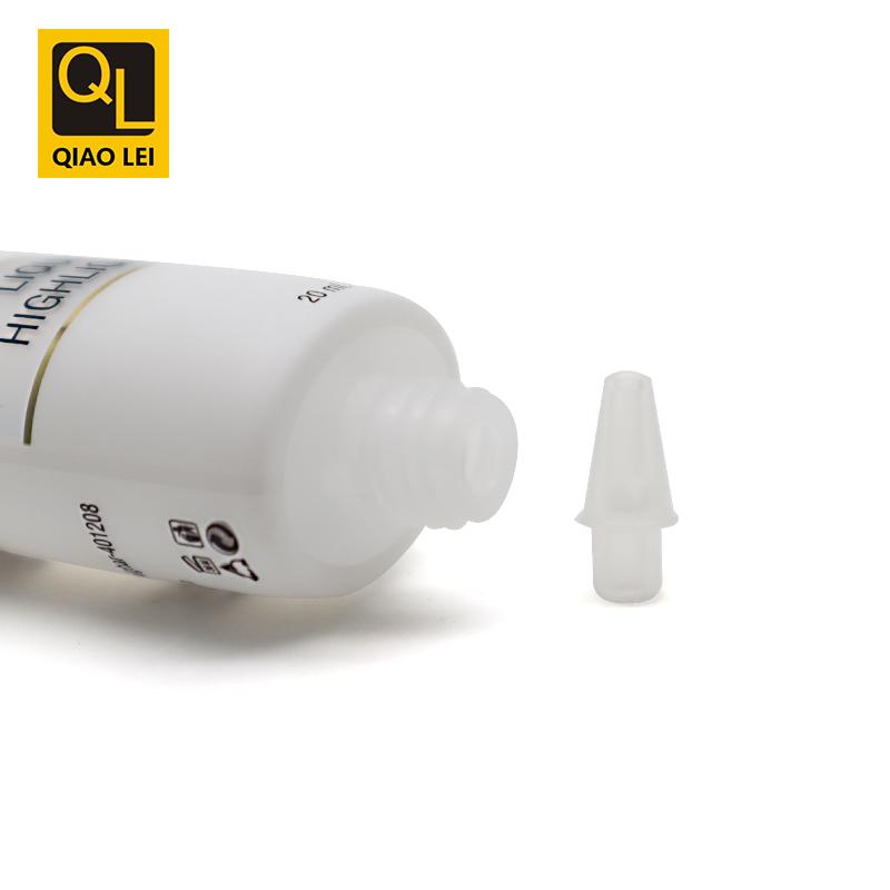 25 tube diameter, white tube, pink high flat screw cap