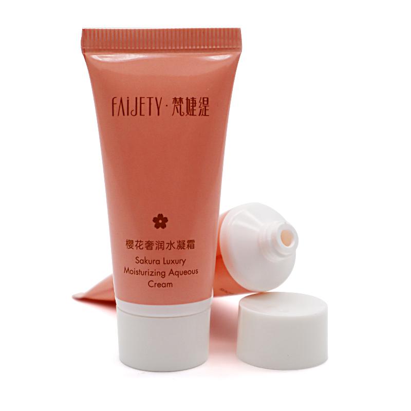25 tube diameter, orange cream hose 15ml, white screw cap
