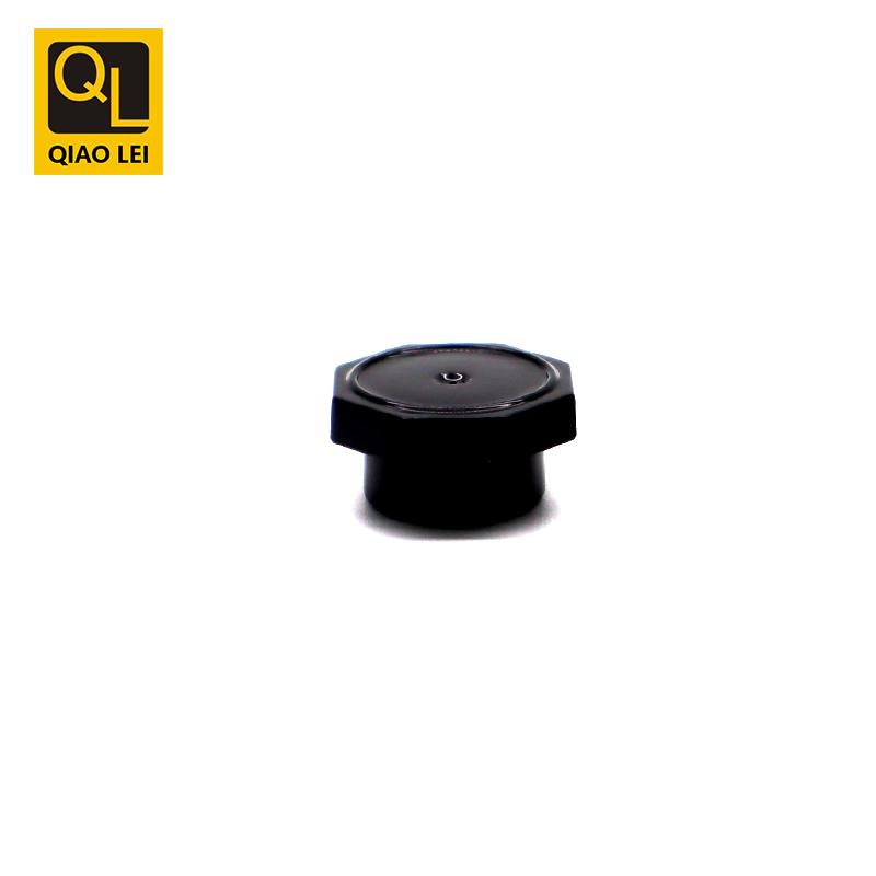 25 tube diameter, pink flower aluminum plastic tube, black octagonal cover