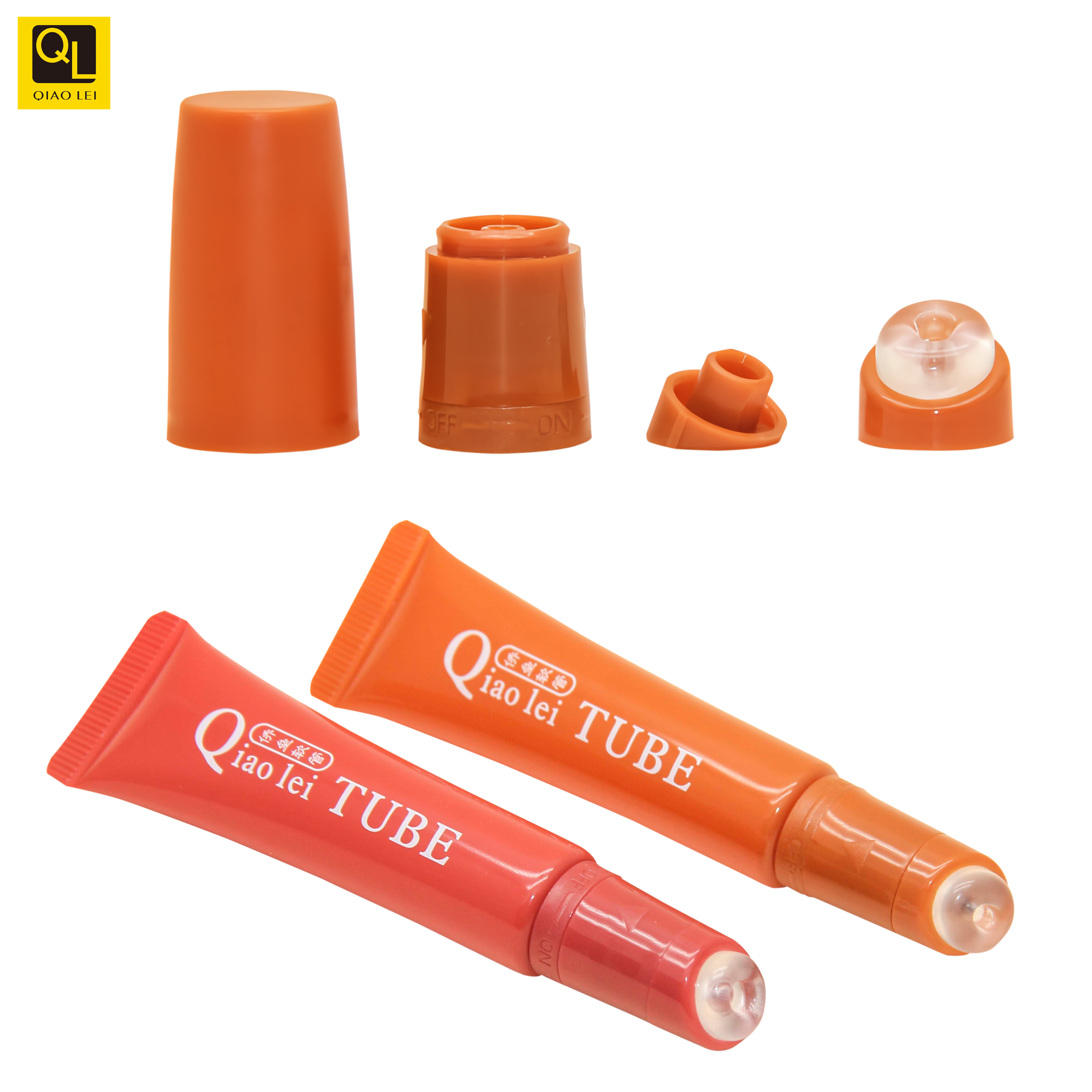 19mm silicone-tipped lipstick cosmetic tube
