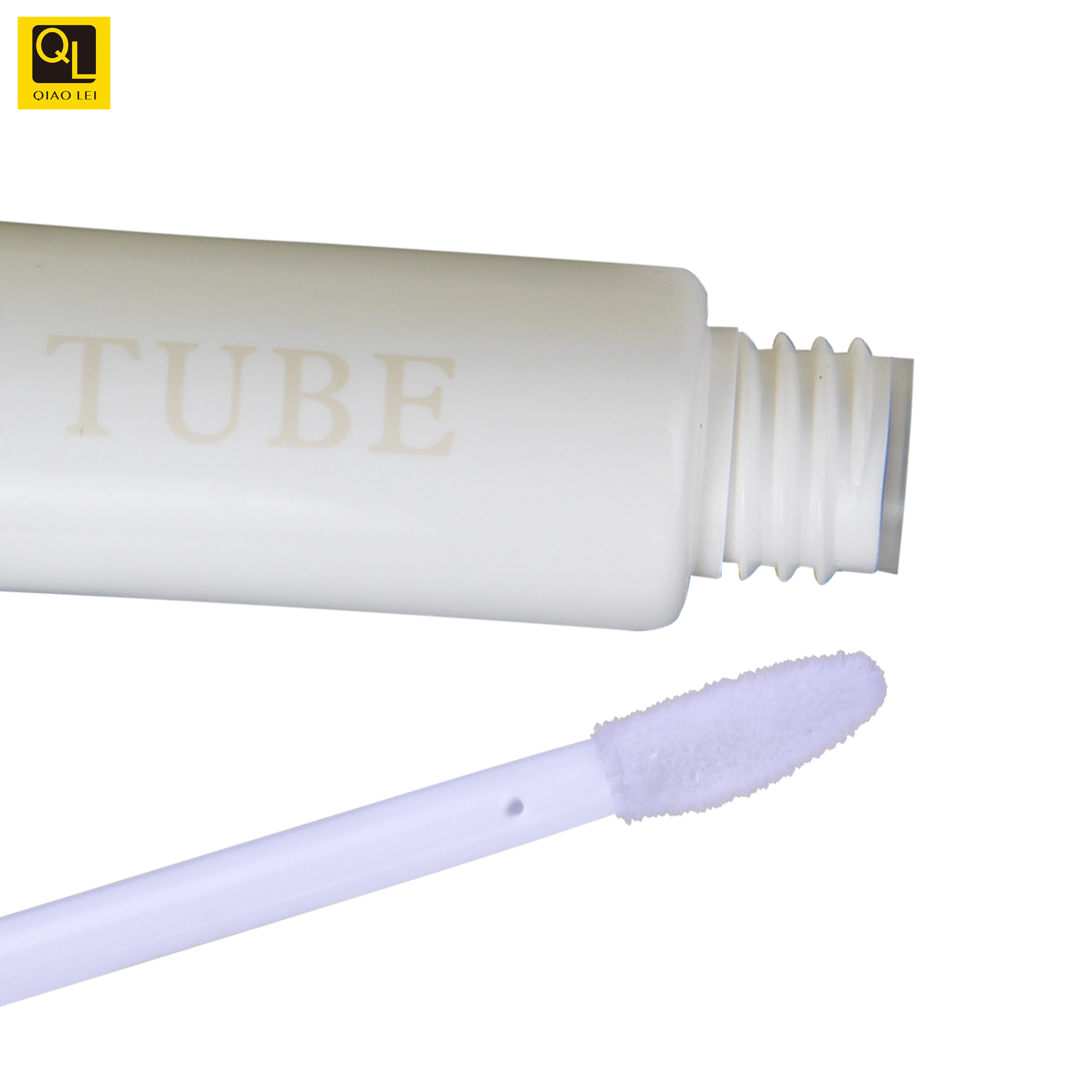 Lip glazed flexible tube cosmetic packaging material