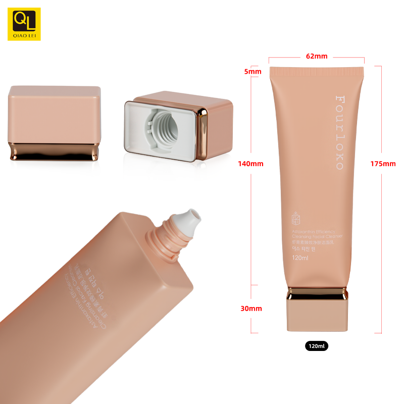 Facial cleanser, hand cream, cosmetics, hose packaging