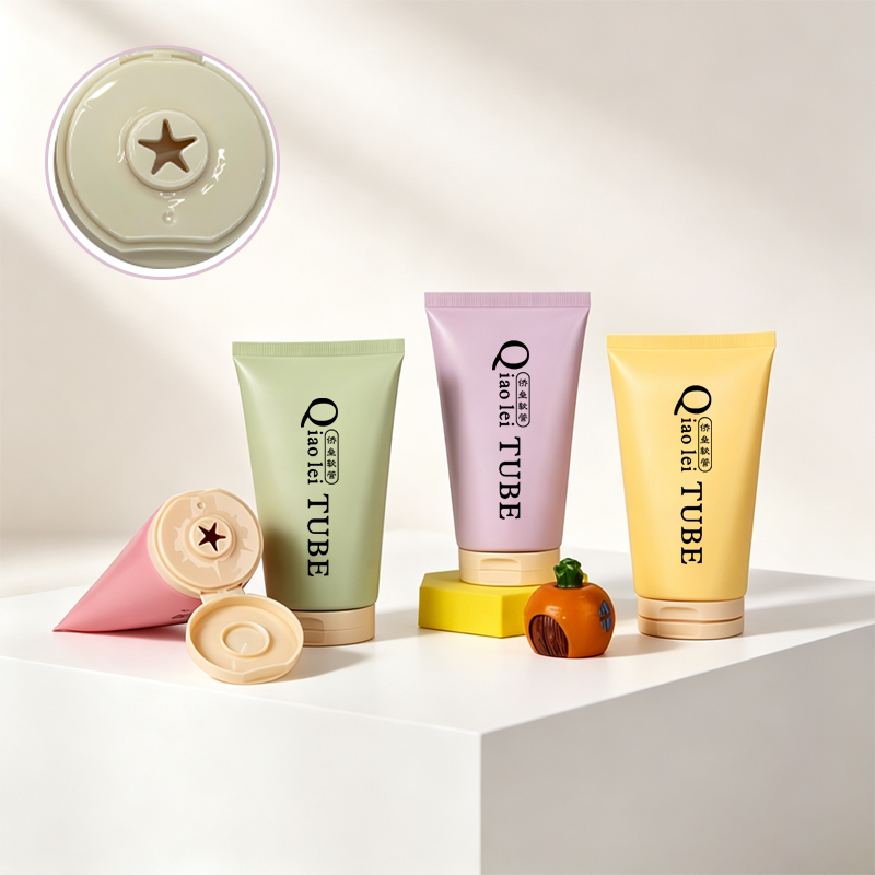 Facial cleanser, hand cream, cosmetics tube