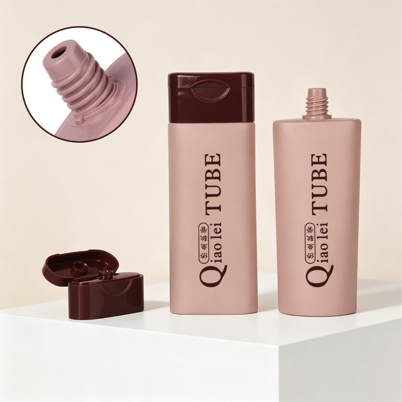 Sunscreen cosmetics tube packaging