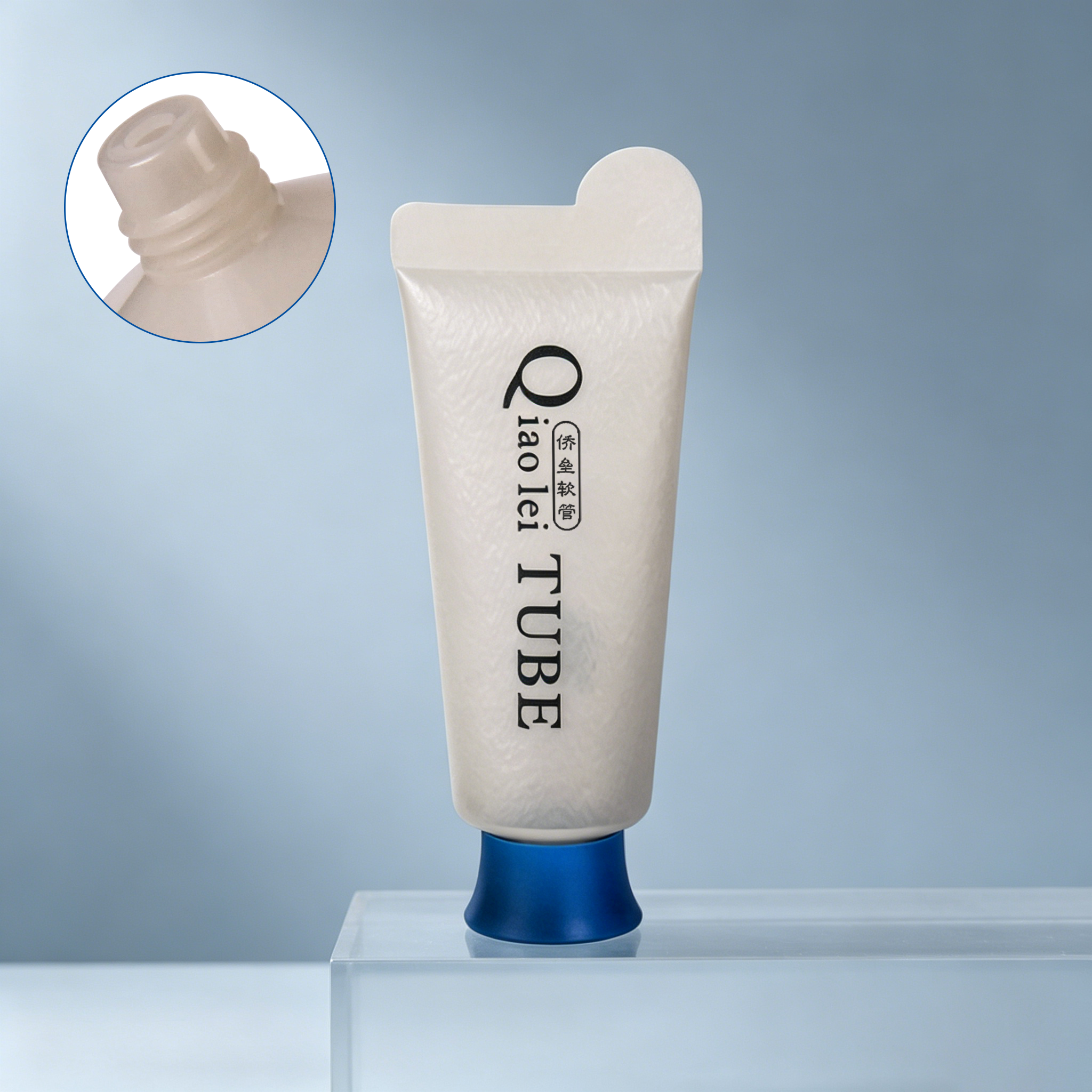 Facial cleanser, hand cream, cosmetics tube