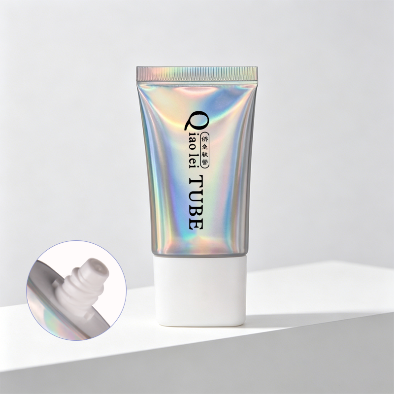 Sunscreen cosmetics tube packaging