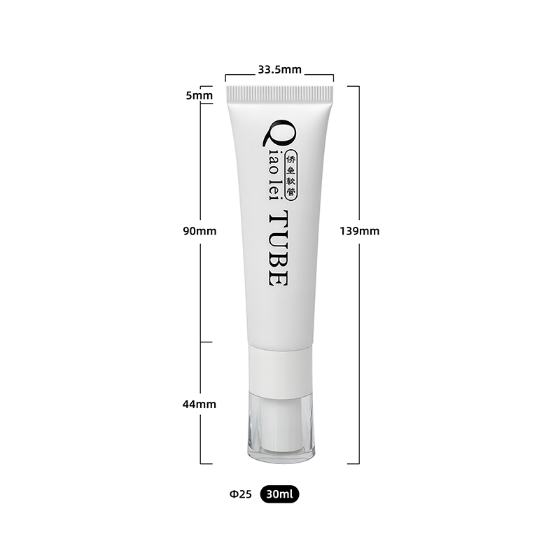 Flexible tube packaging of liquid foundation cosmetics